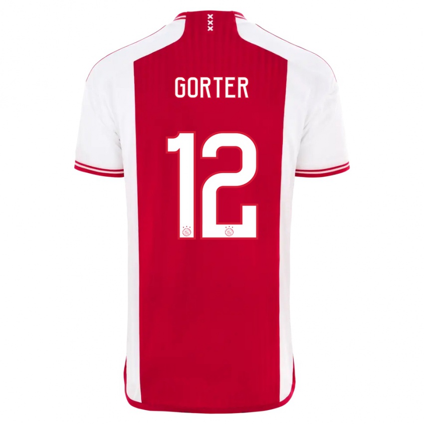 Herren Jay Gorter #12 Rot-Weiss Heimtrikot Trikot 2023/24 T-Shirt Belgien