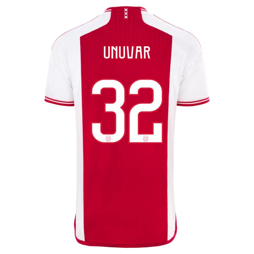 Herren Naci Unuvar #32 Rot-Weiss Heimtrikot Trikot 2023/24 T-Shirt Belgien