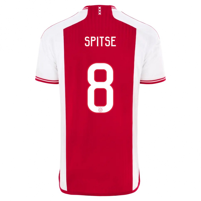 Herren Sherida Spitse #8 Rot-Weiss Heimtrikot Trikot 2023/24 T-Shirt Belgien