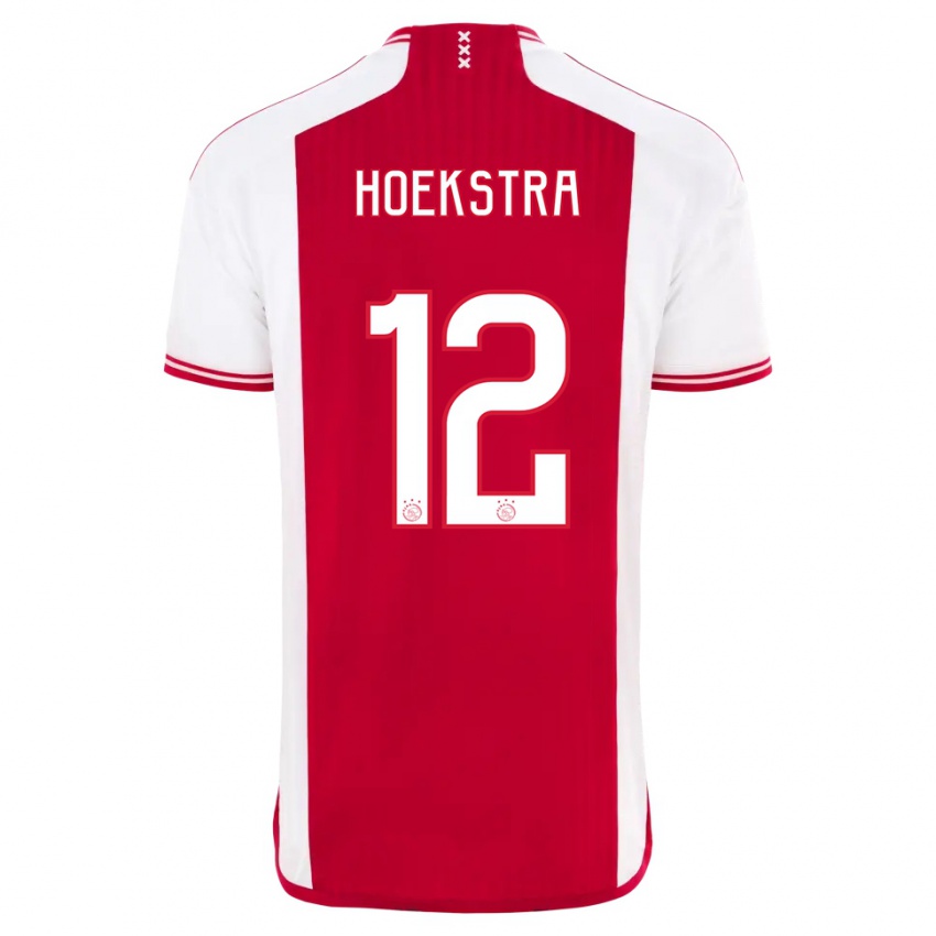 Herren Isabelle Hoekstra #12 Rot-Weiss Heimtrikot Trikot 2023/24 T-Shirt Belgien