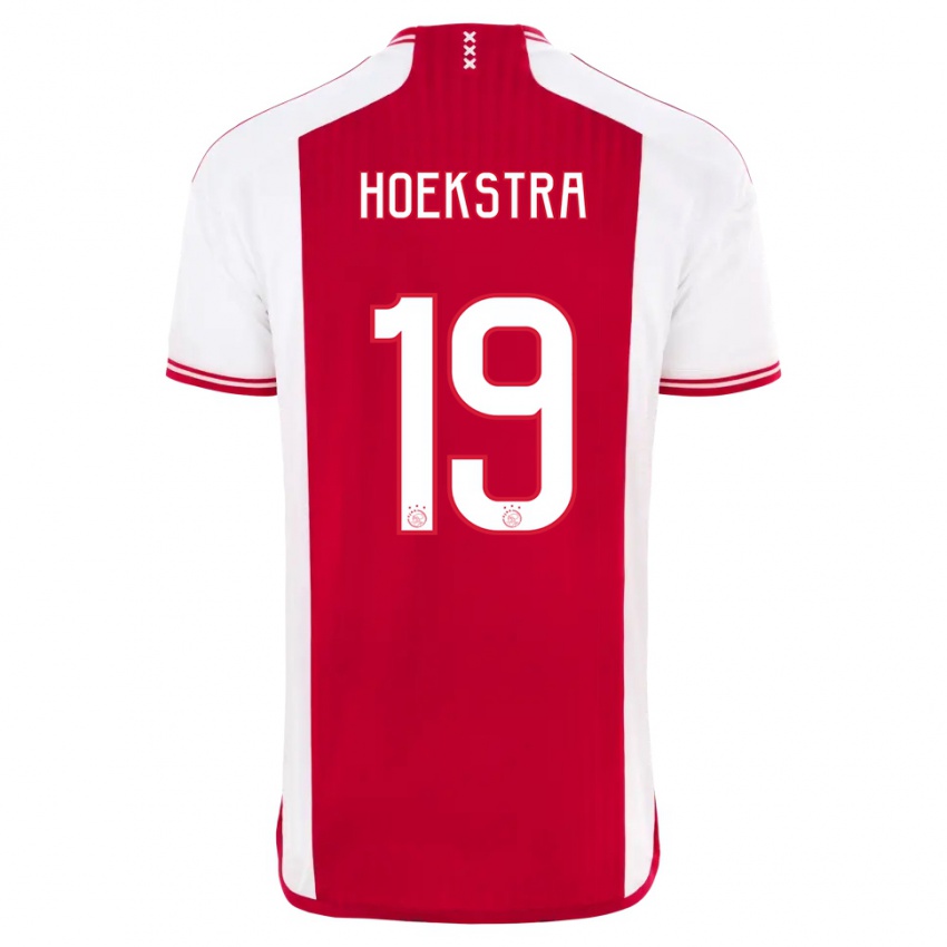 Herren Tiny Hoekstra #19 Rot-Weiss Heimtrikot Trikot 2023/24 T-Shirt Belgien