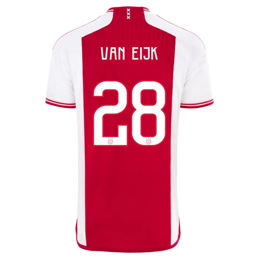 Herren Regina Van Eijk #28 Rot-Weiss Heimtrikot Trikot 2023/24 T-Shirt Belgien