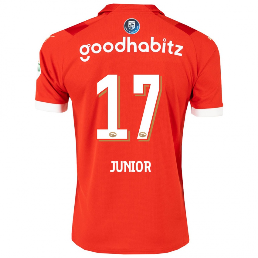Herren Mauro Junior #17 Rot Heimtrikot Trikot 2023/24 T-Shirt Belgien