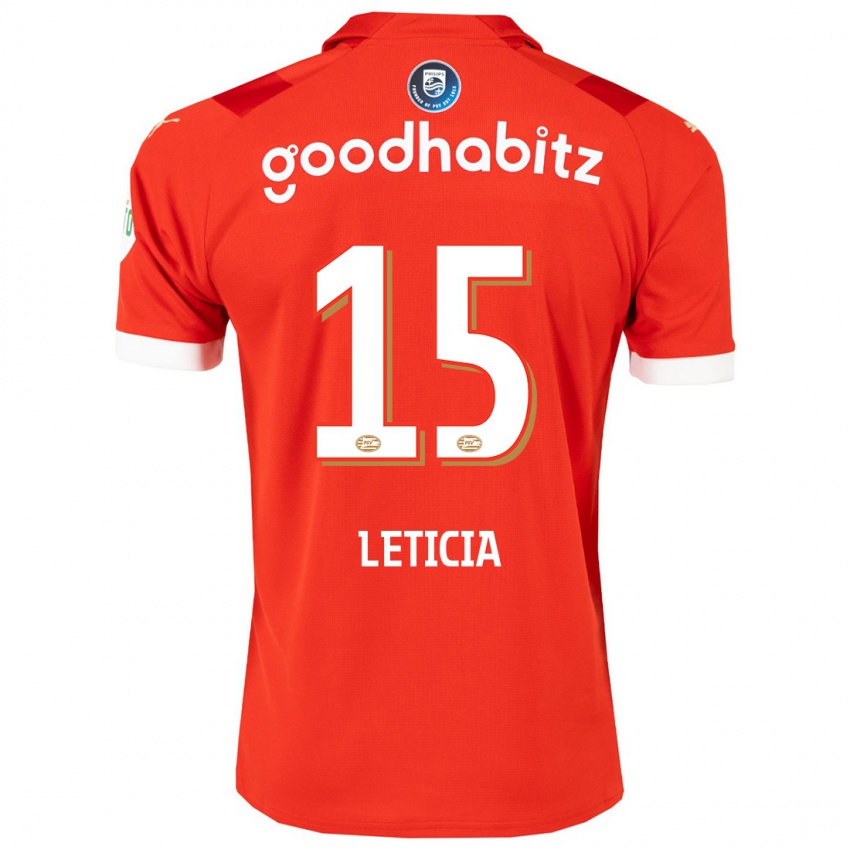 Heren Brazil Bra Leticia #15 Rood Thuisshirt Thuistenue 2023/24 T-Shirt België
