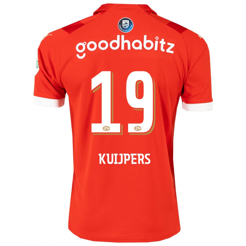 Herren Jeslynn Kuijpers #19 Rot Heimtrikot Trikot 2023/24 T-Shirt Belgien