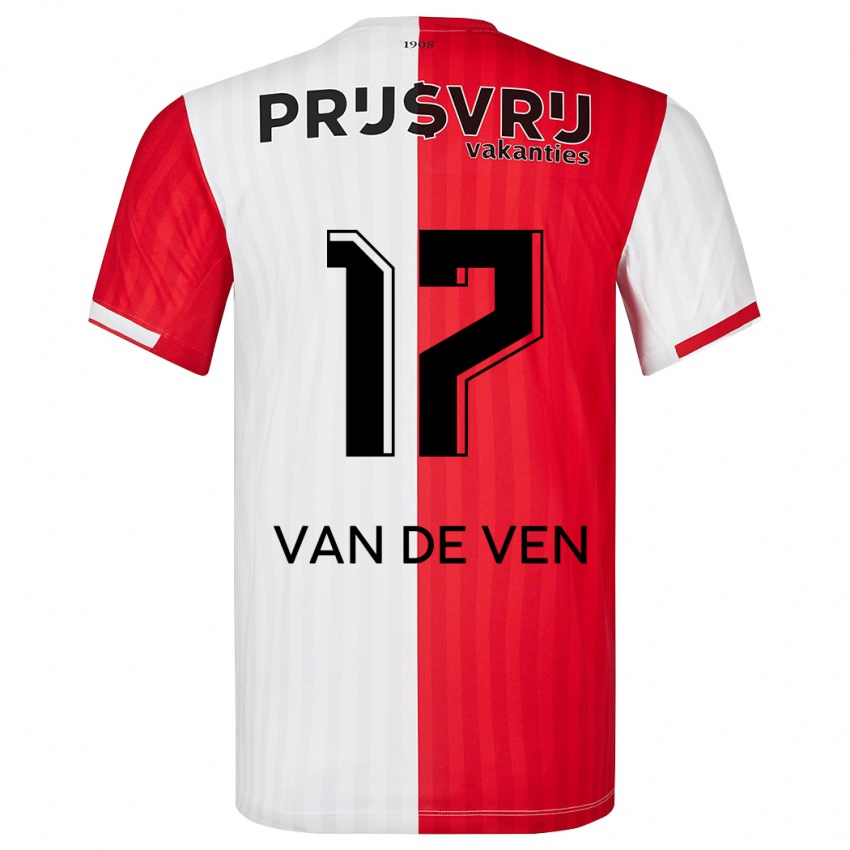 Herren Zoi Van De Ven #17 Rot-Weiss Heimtrikot Trikot 2023/24 T-Shirt Belgien