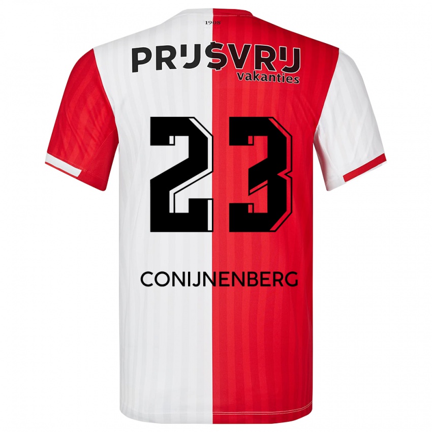 Herren Jada Conijnenberg #23 Rot-Weiss Heimtrikot Trikot 2023/24 T-Shirt Belgien