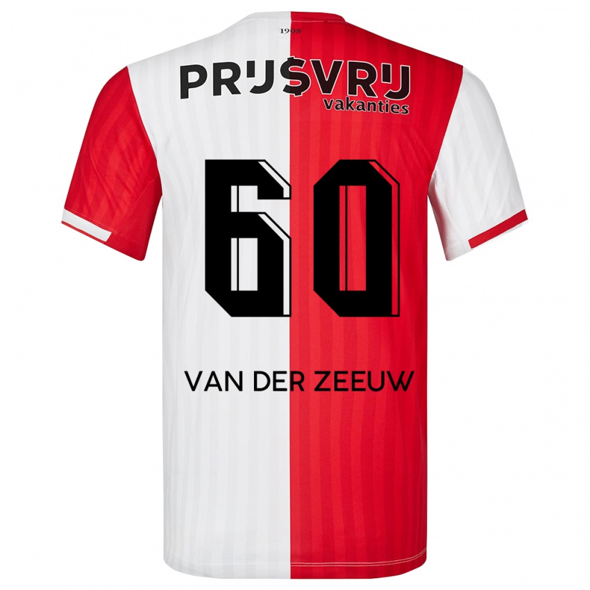Herren Twan Van Der Zeeuw #60 Rot-Weiss Heimtrikot Trikot 2023/24 T-Shirt Belgien