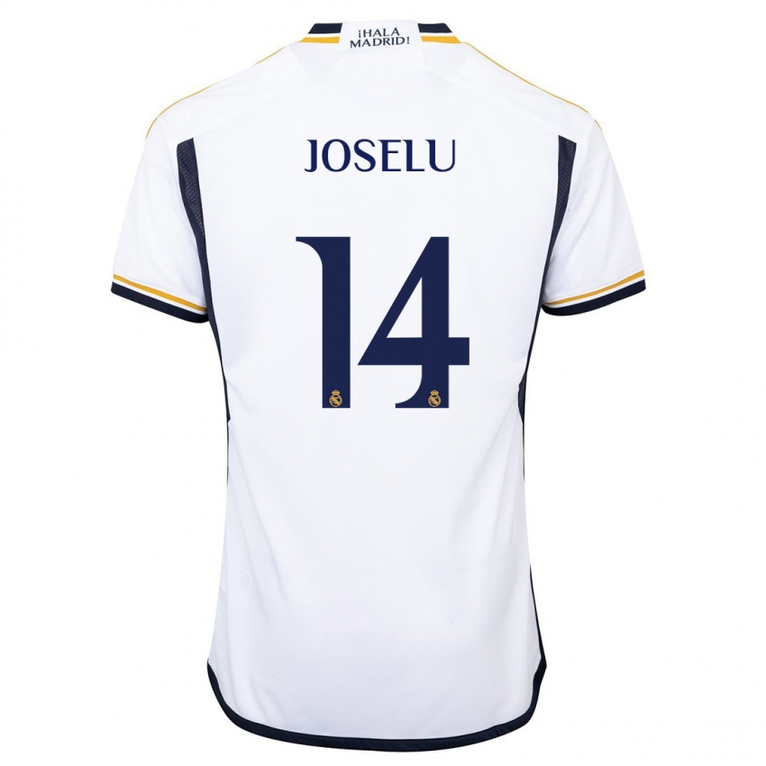 Herren Joselu #14 Weiß Heimtrikot Trikot 2023/24 T-Shirt Belgien