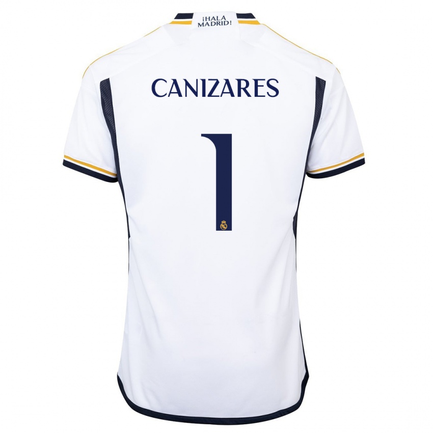 Herren Lucas Canizares #1 Weiß Heimtrikot Trikot 2023/24 T-Shirt Belgien