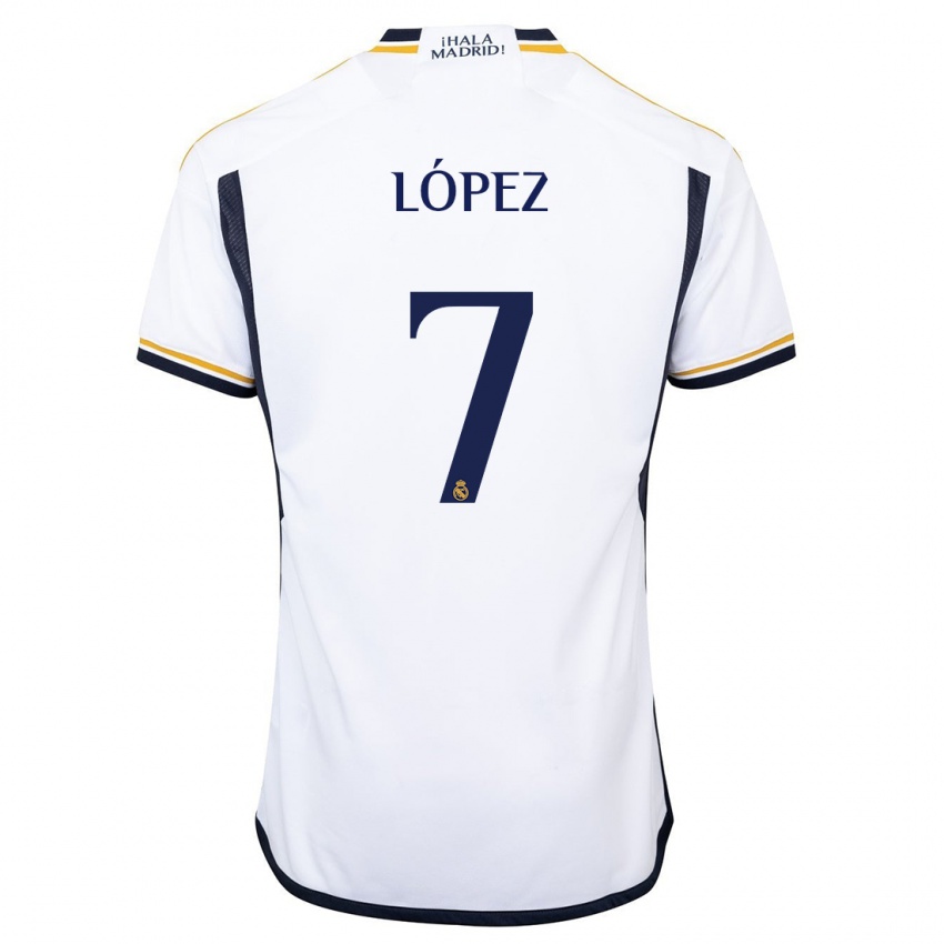 Herren Noel López #7 Weiß Heimtrikot Trikot 2023/24 T-Shirt Belgien