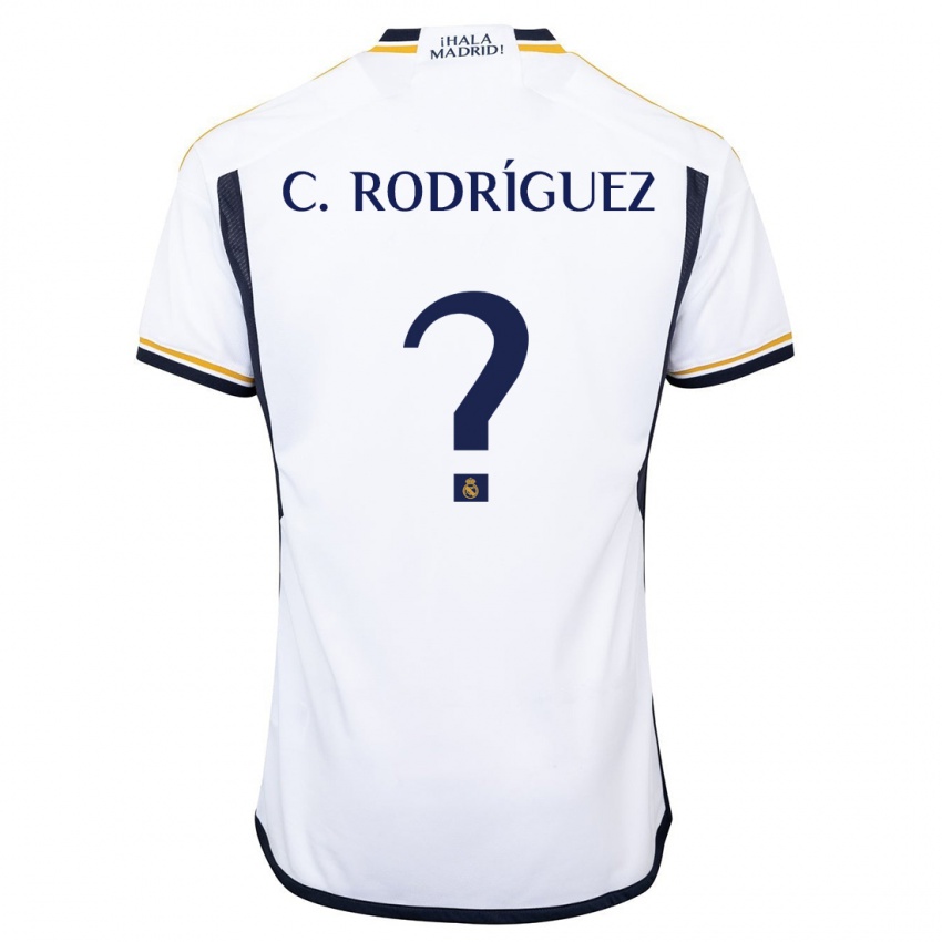 Heren Carlos Rodríguez #0 Wit Thuisshirt Thuistenue 2023/24 T-Shirt België