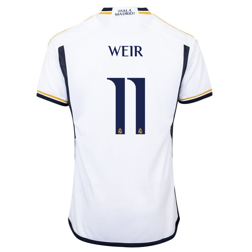 Herren Caroline Weir #11 Weiß Heimtrikot Trikot 2023/24 T-Shirt Belgien