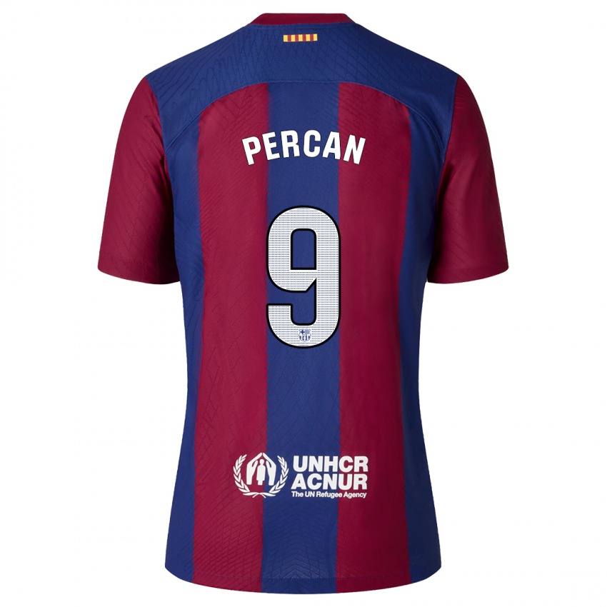Heren Diego Percan #9 Rood Blauw Thuisshirt Thuistenue 2023/24 T-Shirt België
