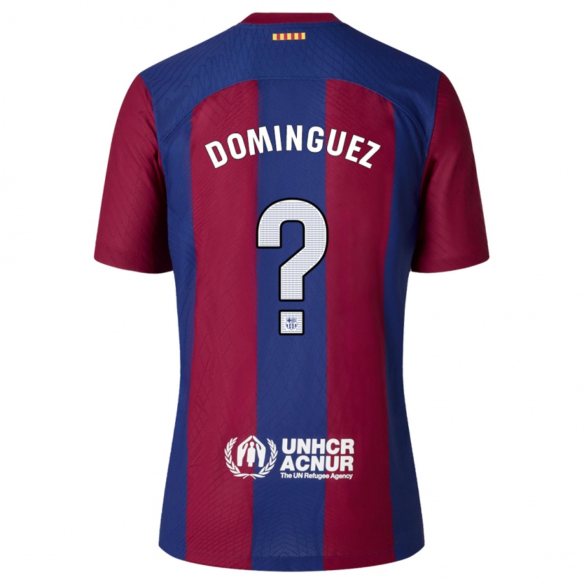 Herren Sergi Dominguez #0 Rot Blau Heimtrikot Trikot 2023/24 T-Shirt Belgien
