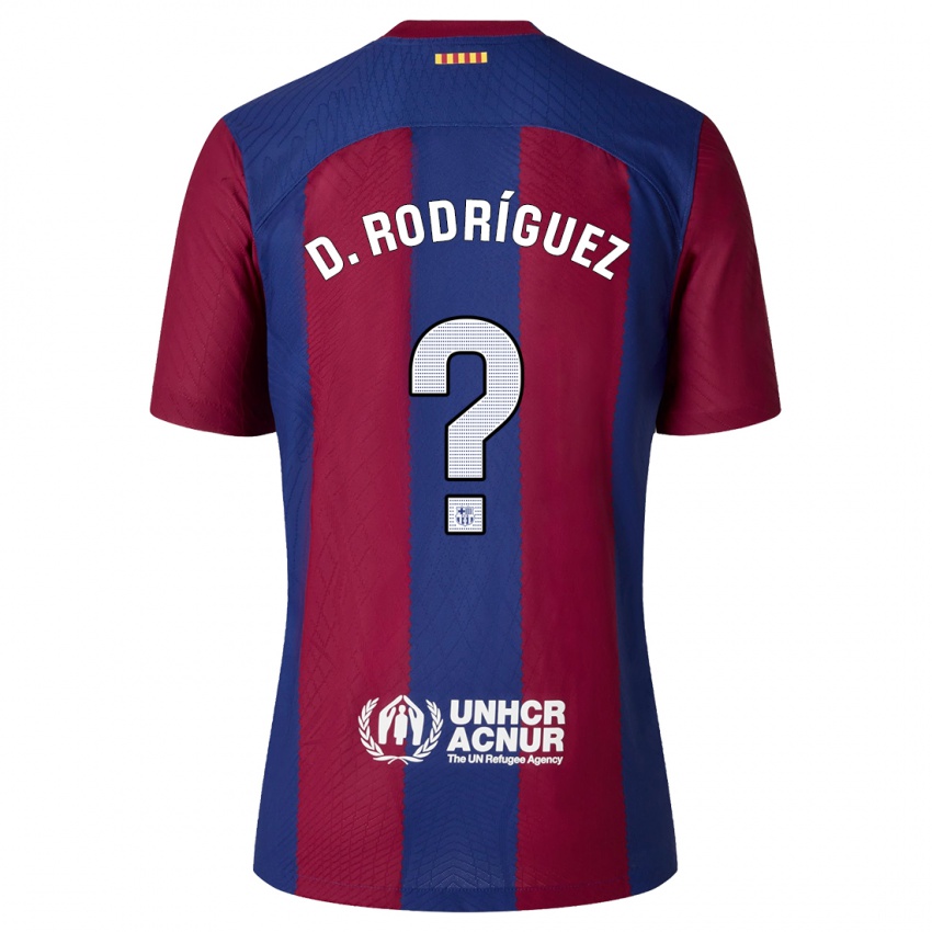 Herren Dani Rodríguez #0 Rot Blau Heimtrikot Trikot 2023/24 T-Shirt Belgien