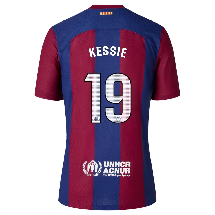 Herren Franck Kessie #19 Rot Blau Heimtrikot Trikot 2023/24 T-Shirt Belgien