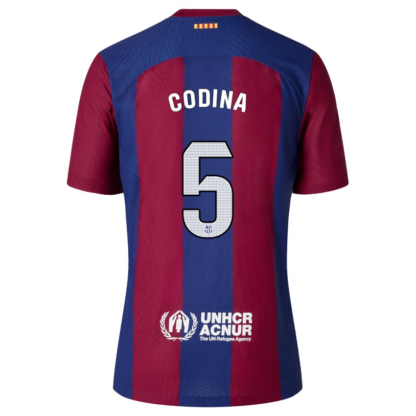 Heren Laia Codina #5 Rood Blauw Thuisshirt Thuistenue 2023/24 T-Shirt België
