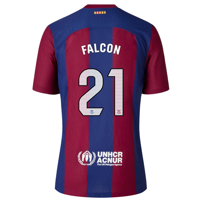 Heren Andrea Falcon #21 Rood Blauw Thuisshirt Thuistenue 2023/24 T-Shirt België