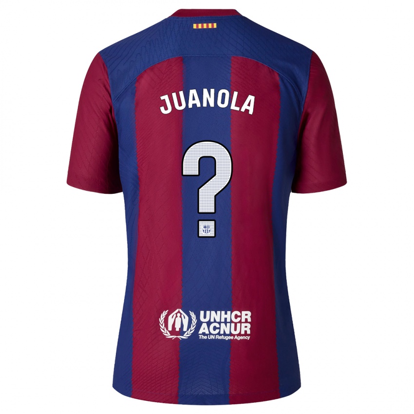 Heren Mika Juanola #0 Rood Blauw Thuisshirt Thuistenue 2023/24 T-Shirt België
