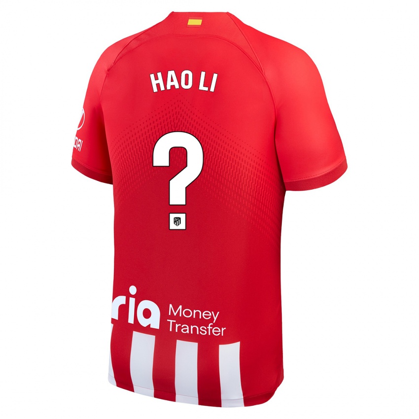 Herren Hao Li #0 Rot-Weiss Heimtrikot Trikot 2023/24 T-Shirt Belgien