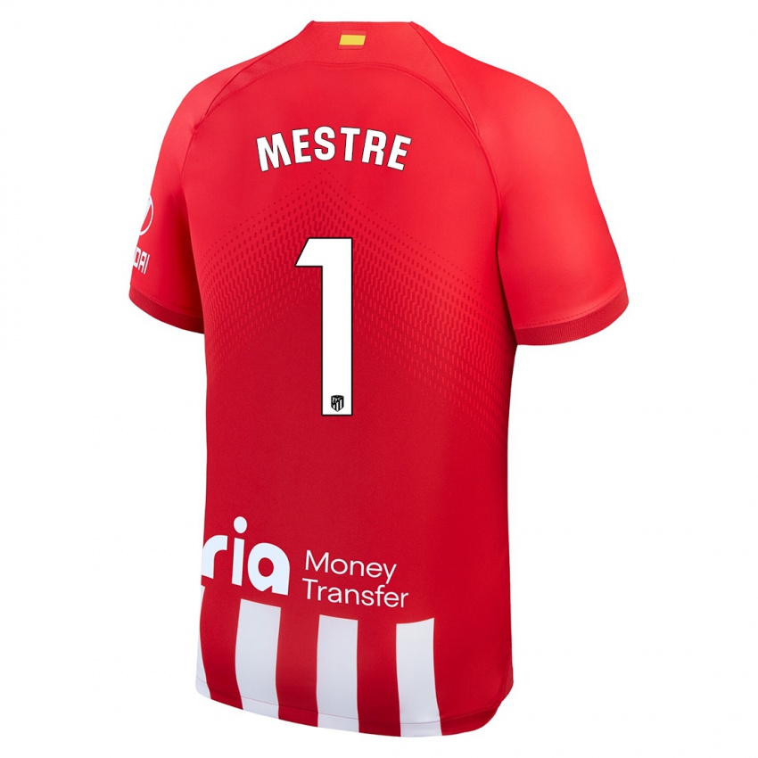 Herren Sergio Mestre #1 Rot-Weiss Heimtrikot Trikot 2023/24 T-Shirt Belgien
