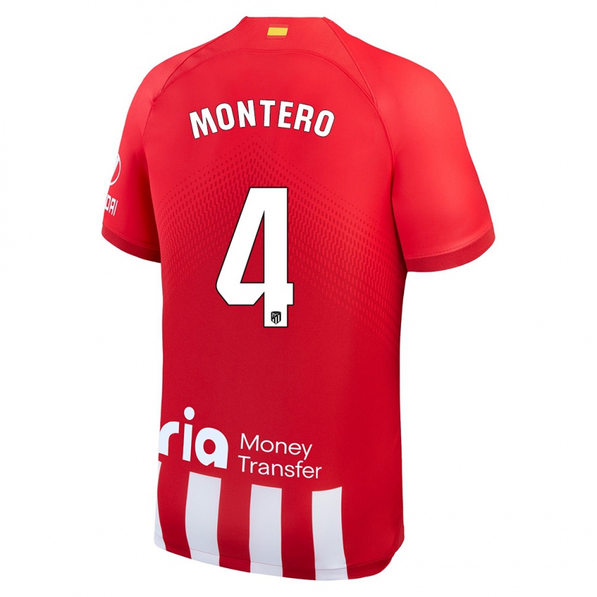 Heren Francisco Montero #4 Rood Wit Thuisshirt Thuistenue 2023/24 T-Shirt België