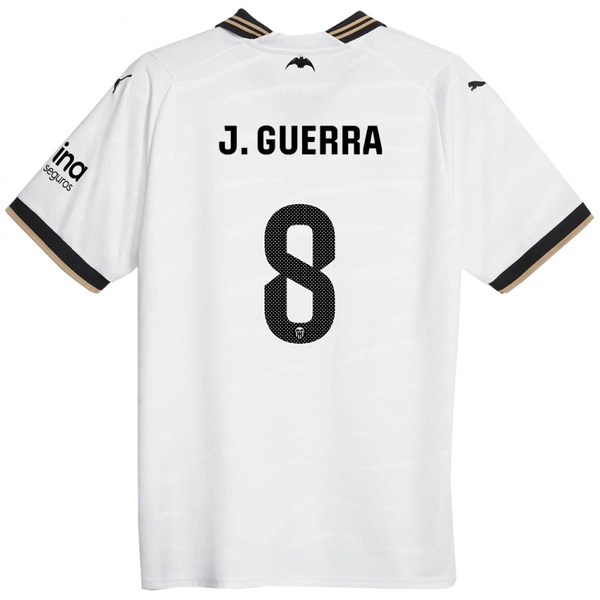 Herren Javi Guerra #8 Weiß Heimtrikot Trikot 2023/24 T-Shirt Belgien