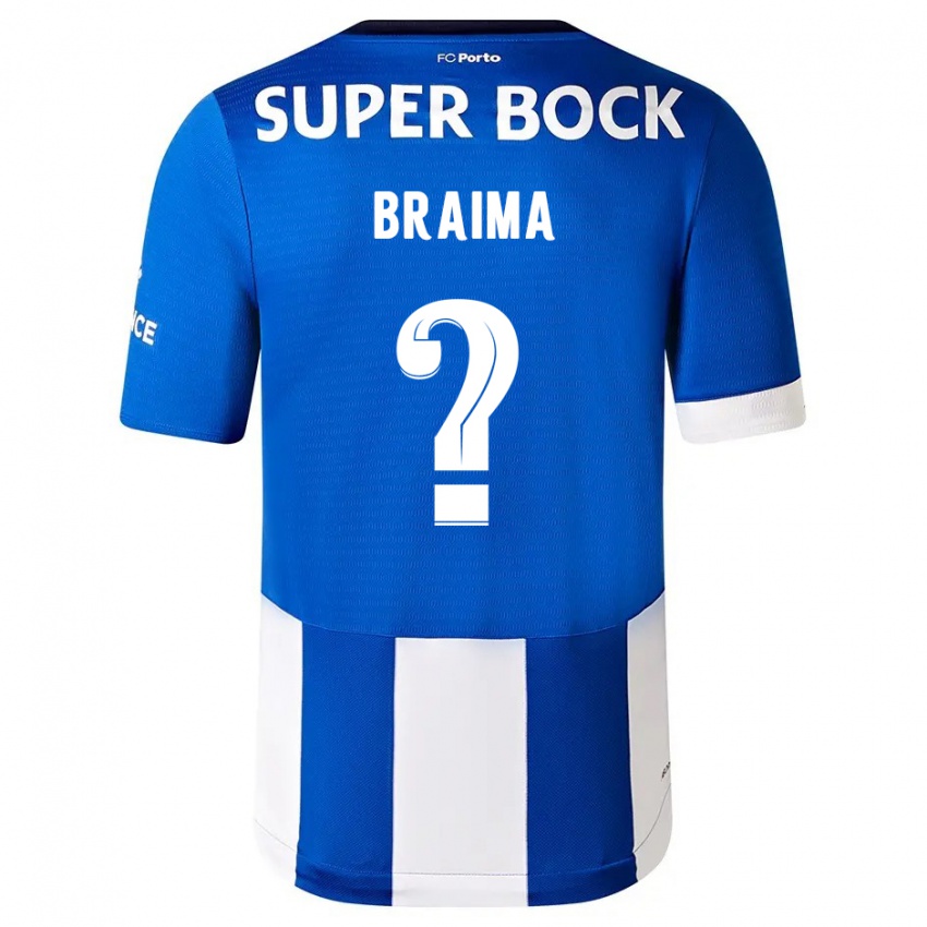 Herren Braima #0 Blau Weiss Heimtrikot Trikot 2023/24 T-Shirt Belgien