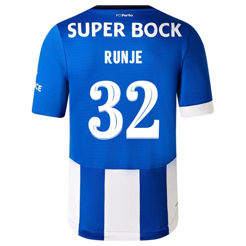 Herren Roko Runje #32 Blau Weiss Heimtrikot Trikot 2023/24 T-Shirt Belgien