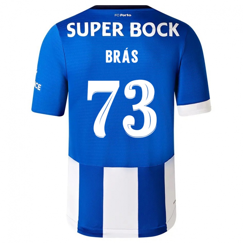 Heren Gabriel Brás #73 Blauw Wit Thuisshirt Thuistenue 2023/24 T-Shirt België