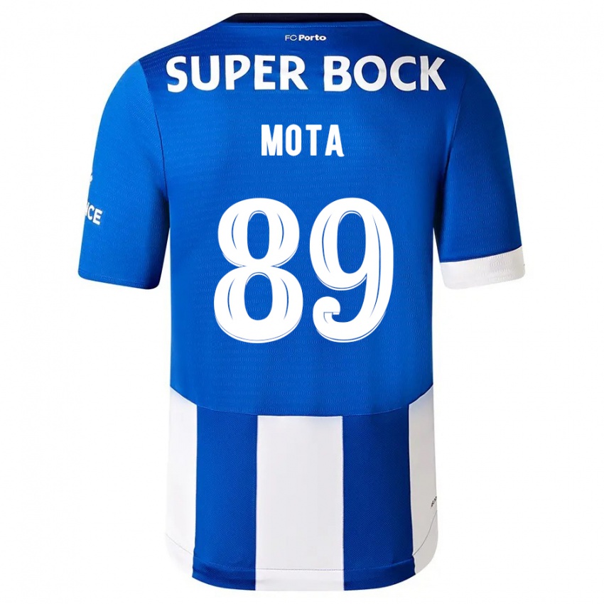 Heren Luís Mota #89 Blauw Wit Thuisshirt Thuistenue 2023/24 T-Shirt België