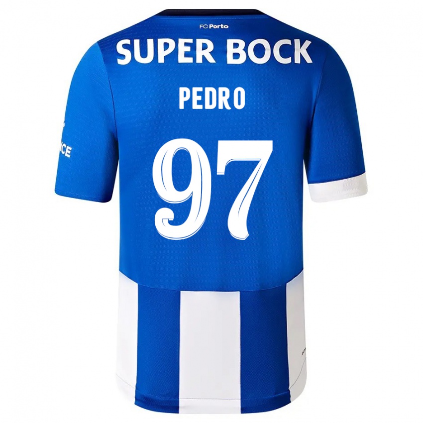 Herren Zé Pedro #97 Blau Weiss Heimtrikot Trikot 2023/24 T-Shirt Belgien
