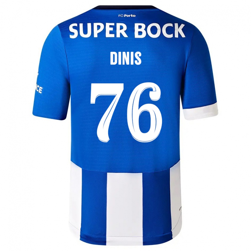 Herren Dinis #76 Blau Weiss Heimtrikot Trikot 2023/24 T-Shirt Belgien