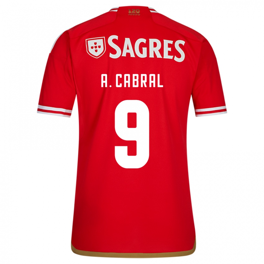 Herren Arthur Cabral #9 Rot Heimtrikot Trikot 2023/24 T-Shirt Belgien