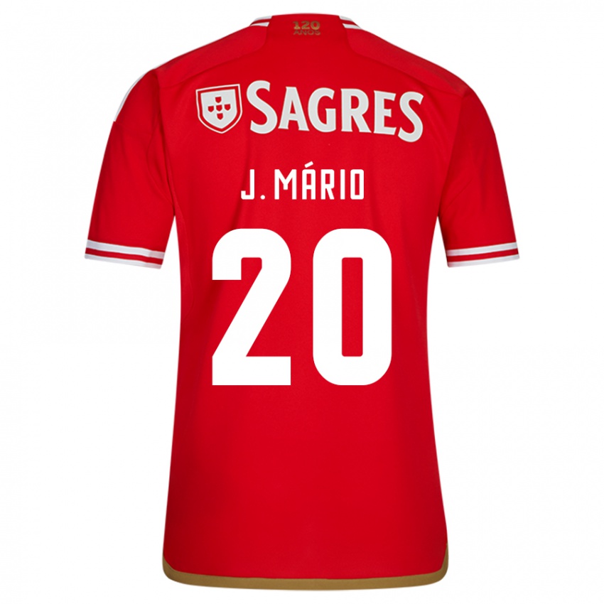 Herren Joao Mario #20 Rot Heimtrikot Trikot 2023/24 T-Shirt Belgien