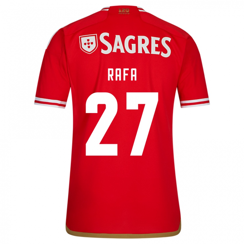 Homme Maillot Rafa Silva #27 Rouge Tenues Domicile 2023/24 T-Shirt Belgique
