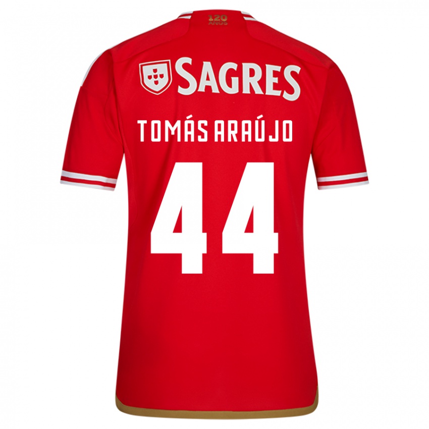 Homme Maillot Tomas Araujo #44 Rouge Tenues Domicile 2023/24 T-Shirt Belgique