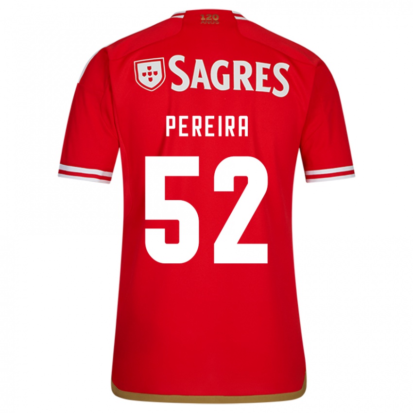Herren Henrique Pereira #52 Rot Heimtrikot Trikot 2023/24 T-Shirt Belgien