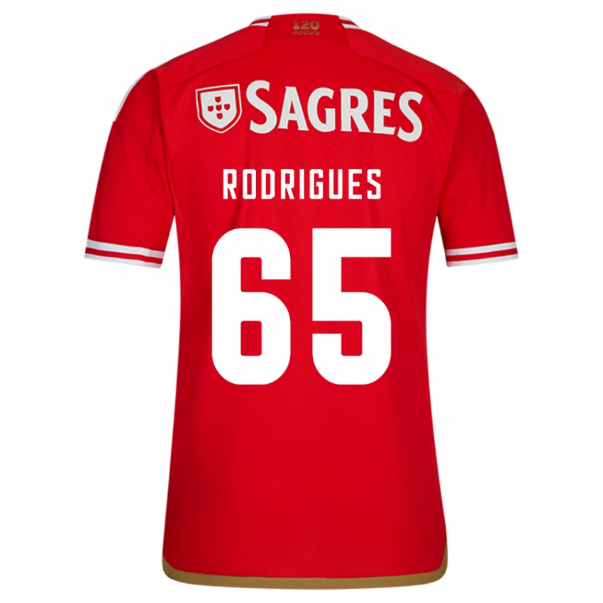 Homme Maillot Rafael Rodrigues #65 Rouge Tenues Domicile 2023/24 T-Shirt Belgique