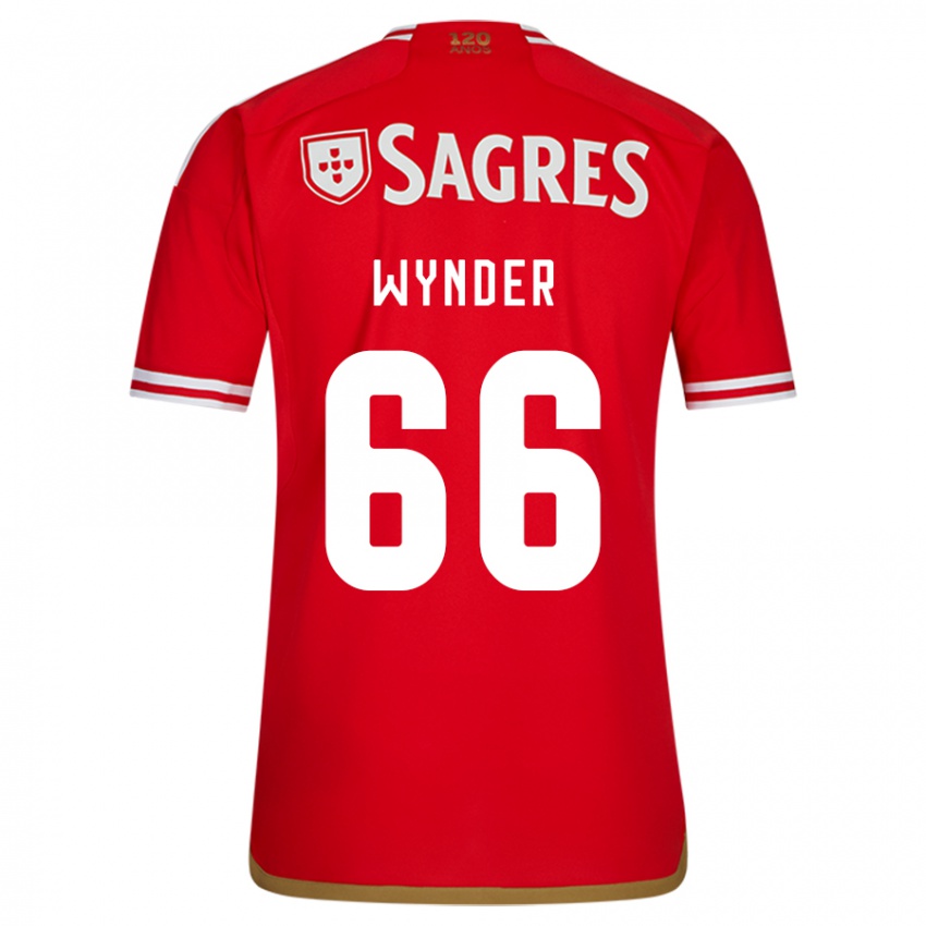 Heren Joshua Wynder #66 Rood Thuisshirt Thuistenue 2023/24 T-Shirt België