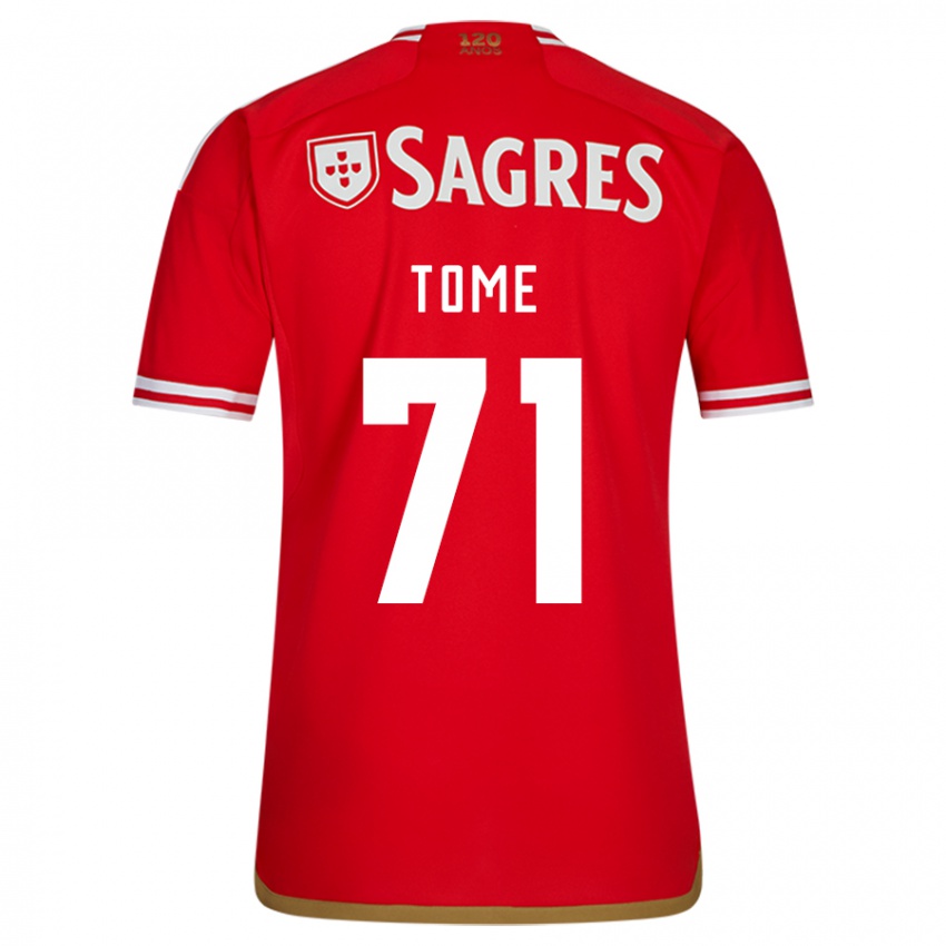 Heren Joao Tome #71 Rood Thuisshirt Thuistenue 2023/24 T-Shirt België
