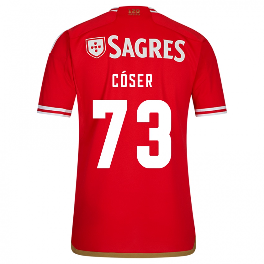 Heren Tiago Cóser #73 Rood Thuisshirt Thuistenue 2023/24 T-Shirt België