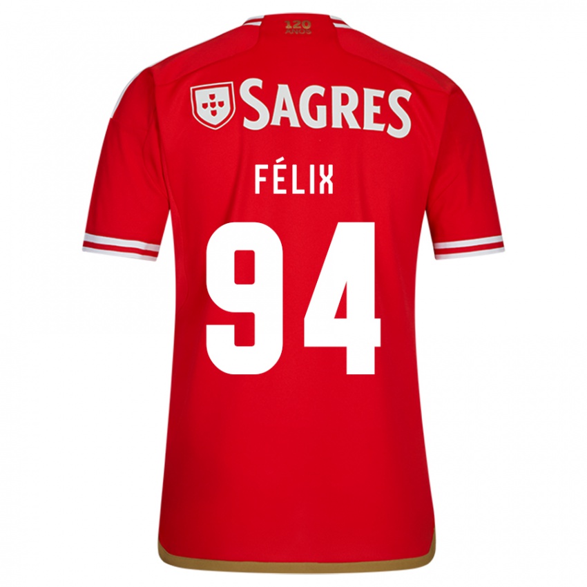 Herren Hugo Félix #94 Rot Heimtrikot Trikot 2023/24 T-Shirt Belgien