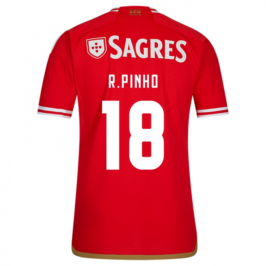 Heren Rodrigo Pinho #18 Rood Thuisshirt Thuistenue 2023/24 T-Shirt België