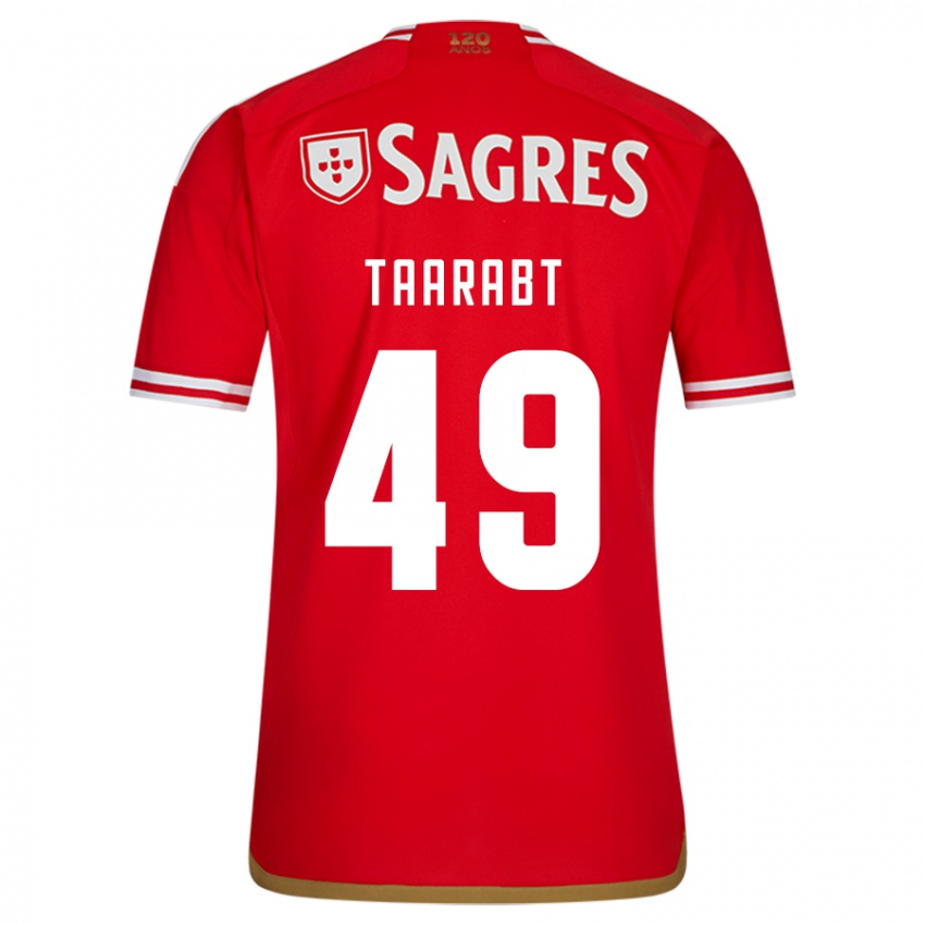 Homme Maillot Adel Taarabt #49 Rouge Tenues Domicile 2023/24 T-Shirt Belgique