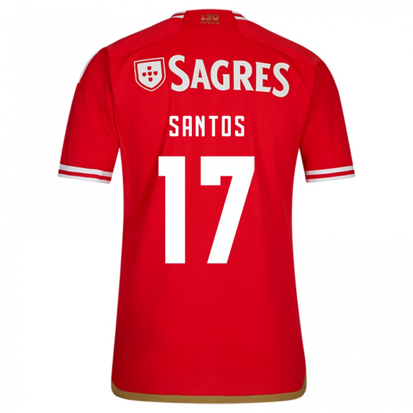 Herren Daniela Santos #17 Rot Heimtrikot Trikot 2023/24 T-Shirt Belgien