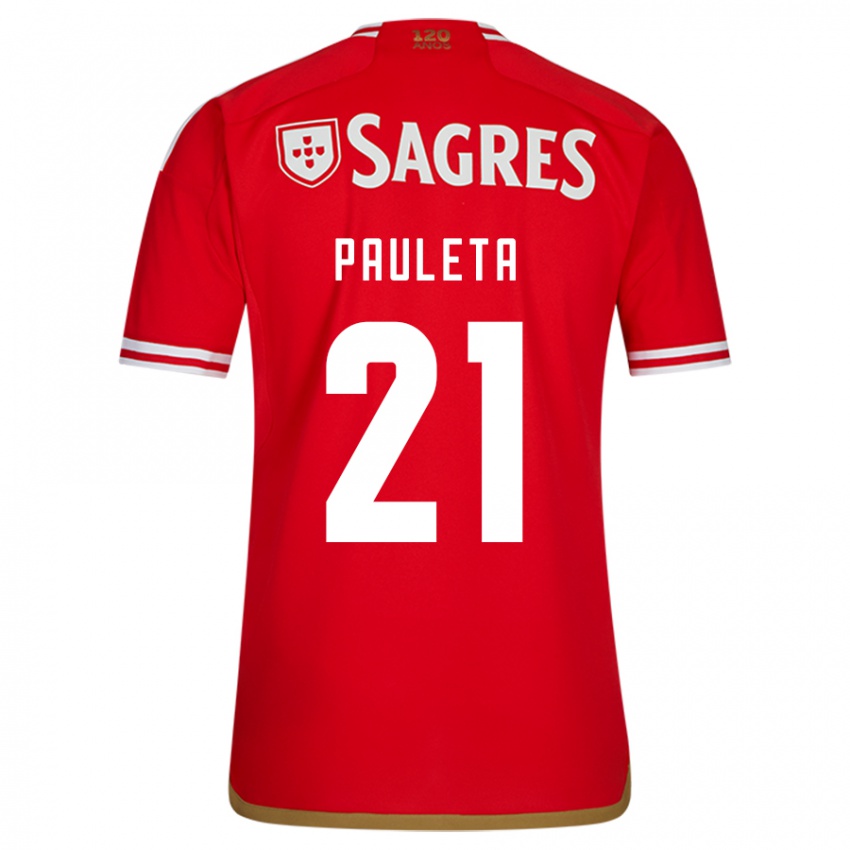 Herren Pauleta #21 Rot Heimtrikot Trikot 2023/24 T-Shirt Belgien