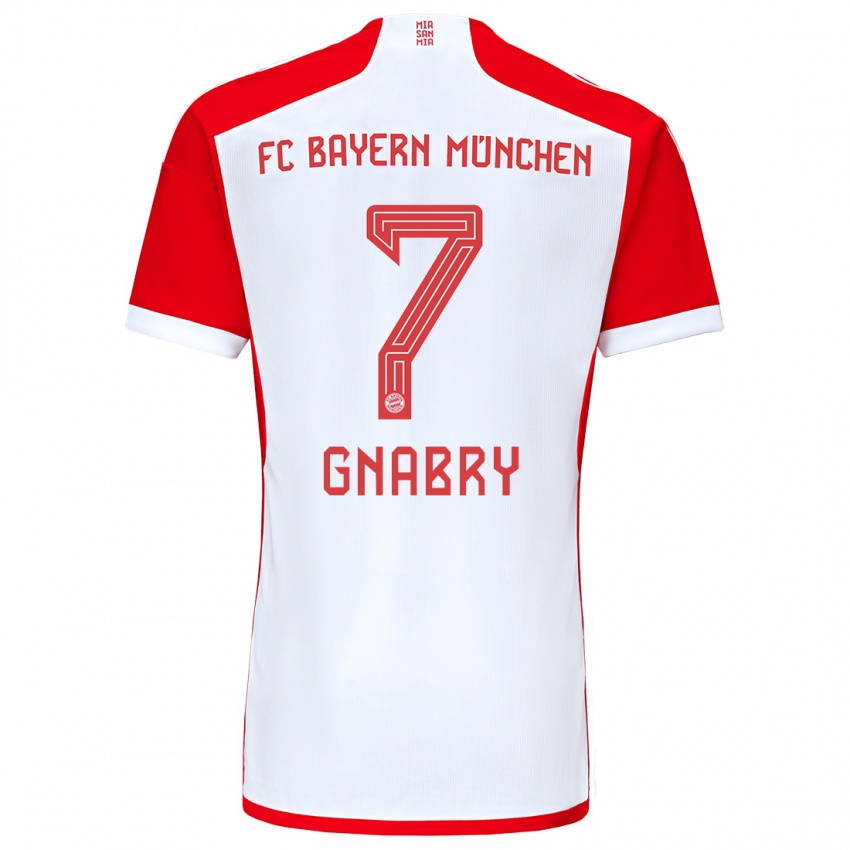 Herren Serge Gnabry #7 Rot-Weiss Heimtrikot Trikot 2023/24 T-Shirt Belgien