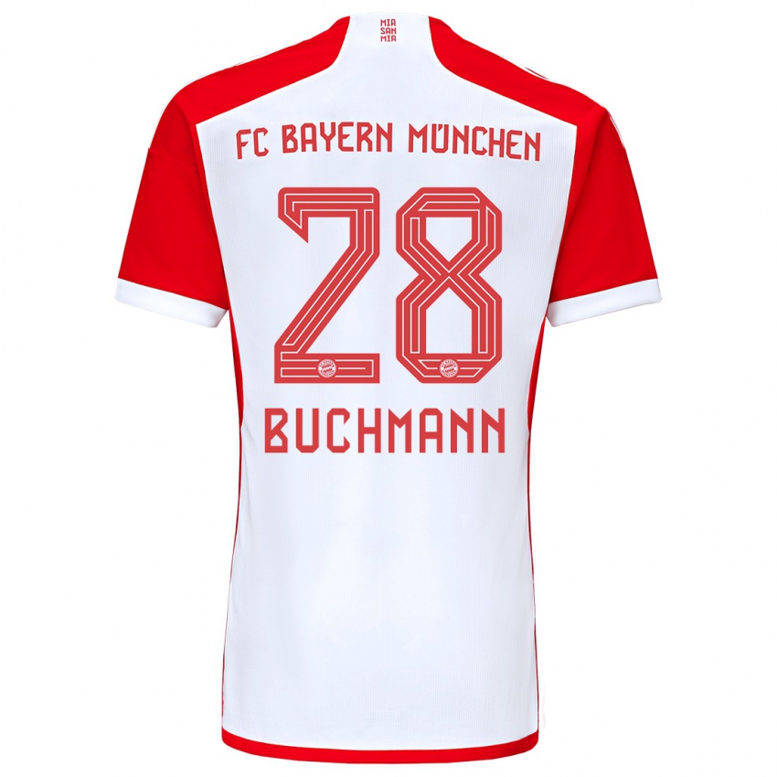 Herren Tarek Buchmann #28 Rot-Weiss Heimtrikot Trikot 2023/24 T-Shirt Belgien